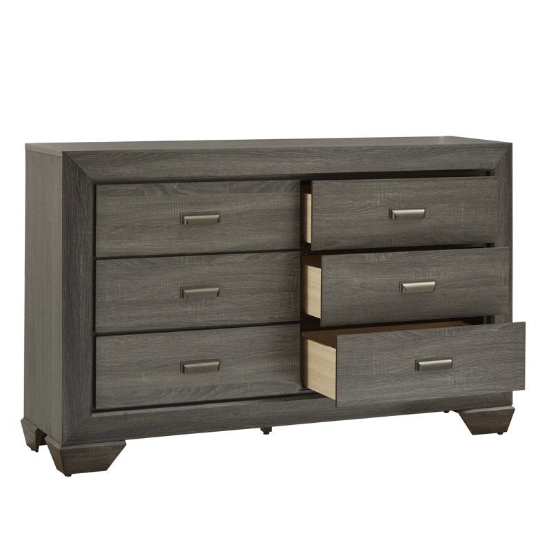 Gracie Oaks Argenta 6 Drawer Dresser Wayfair